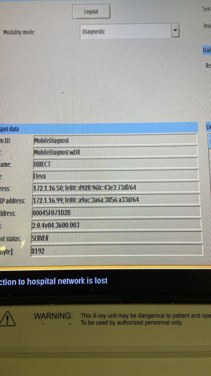 Load image into Gallery viewer, Philips Mobile Diagnost with DR Mobile Xray - 2013 - Biomed Certified System Screen