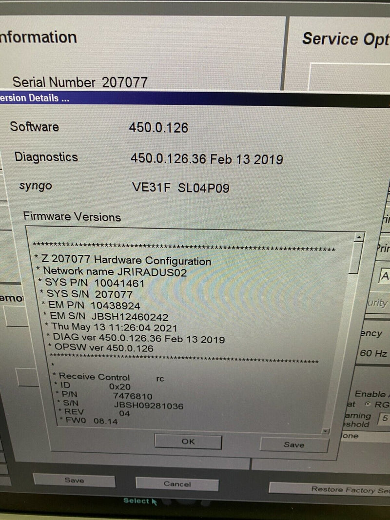 Load image into Gallery viewer, Siemens S2000 Helix Ultrasound System Screen