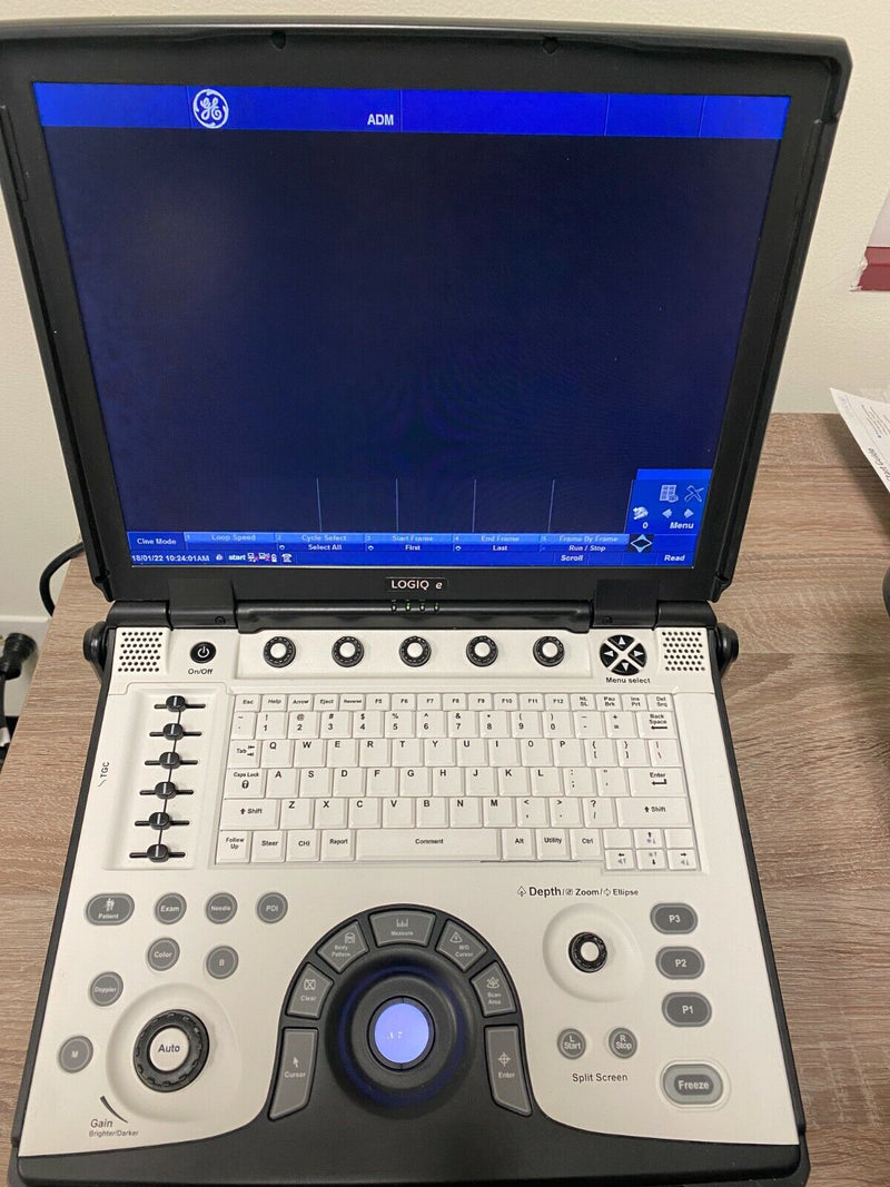 Load image into Gallery viewer, GE Logiq E NextGen Portable Ultrasound with L14-12t-Rs & L8-18i-Rs Linear