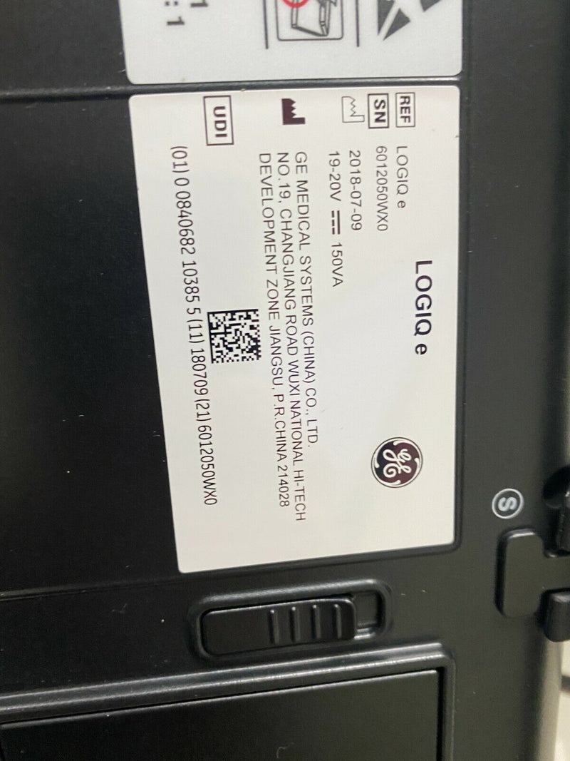Load image into Gallery viewer, GE Logiq E NextGen Portable Ultrasound with L14-12t-Rs & L8-18i-Rs Linear Info