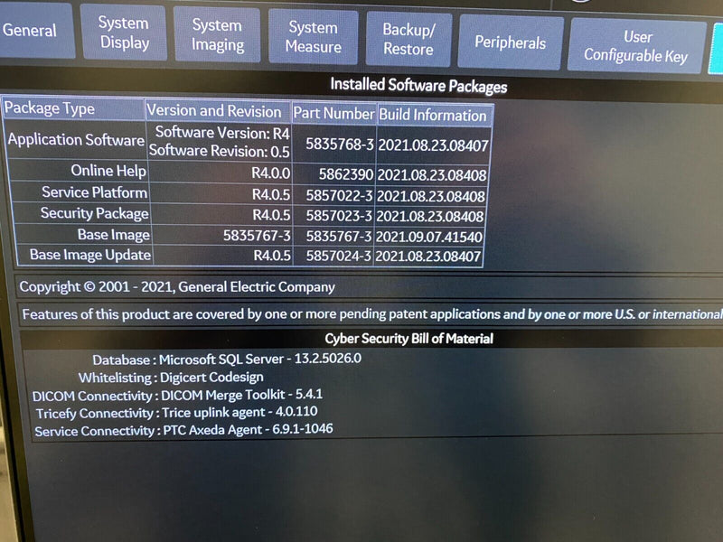 Load image into Gallery viewer, GE Logiq P10 R4 Cardiac & Shearwave Elastography Ultrasound System Screen