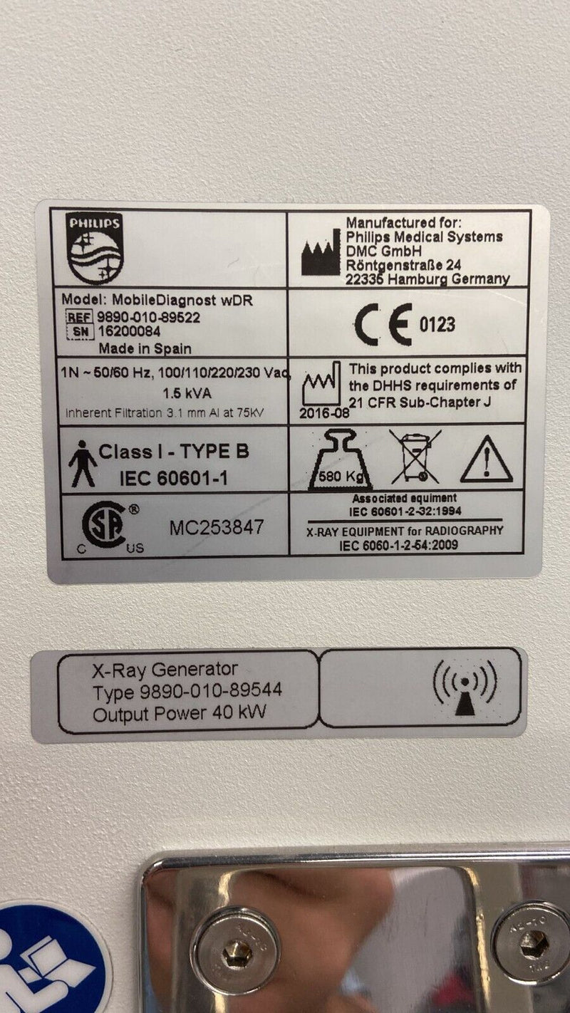 Load image into Gallery viewer, Philips Mobile Diagnost with DR Mobile Xray - 2016 - Biomed Certified System Specs