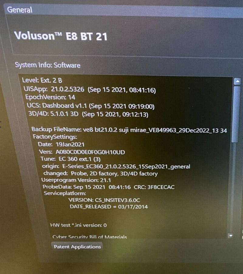 Load image into Gallery viewer, GE Voluson E8 BT21 4D Ultrasound Machine w/ HD Live - Demo - 2021 Screen