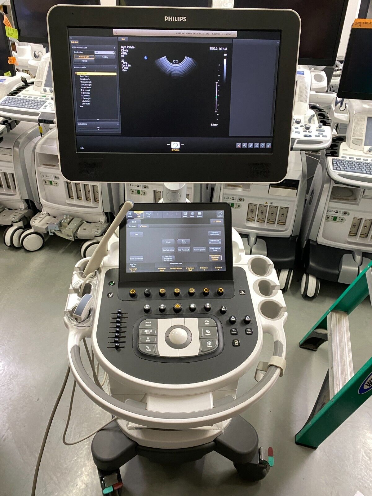 Philips Affiniti 30 OB GYN Ultrasound With C6 2 C9 4V Biomed Certi philips-affiniti-30-ob-gyn-ultrasound-with-c6-2-c9-4v-biomed-certi