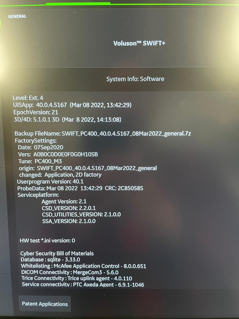 Load image into Gallery viewer, GE Voluson Swift+ 4D Ultrasound System Screen